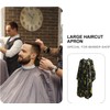 HOMSFOU Delantal de Peluquería Estampado Floral Amarillo de Poliéster Corte