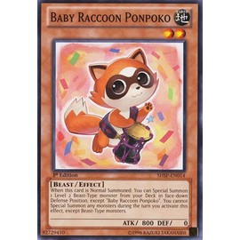 Yu-Gi-Oh! - Baby Raccoon Ponpoko (SHSP-EN014) - Shadow Specters - 1st Edition - Common