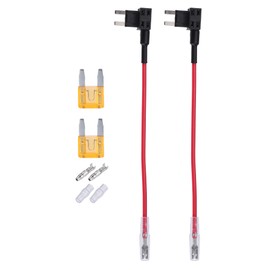 X AUTOHAUX 2 Set 32V Mini Fuse Adapter Tap Fuse Kit with 5A Blade Style Fuse for Cars Boats