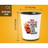 Bubble Hugs Firefighter Shot Glass 1.5 oz - Im A