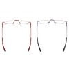 KoKoBin Half Reading Glasses - 2 Pairs Half Rim Metal