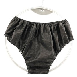 Paquete de 40 ropa interior desechable no tejida para hombres y mujeres, color negro, talla única, adecuado para llevar hasta 80 kg, adecuado para viajes, spa, hospital, camping, gimnasio, etc