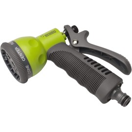REHAU Gartenbrause Allround, 7 Wasserstrahlformen, Garten Handbrause mit ergonomischem Lamellengriff
