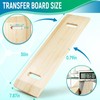 Wooden Transfer Board,28.7"Sliding Board Transfer to Wheelchair Senior