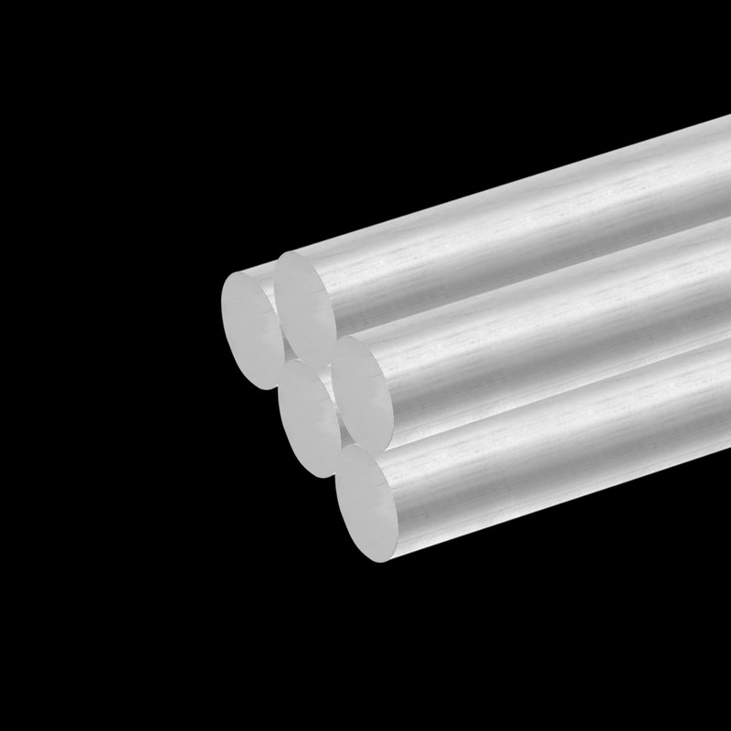 sourcing map Aluminum Solid Round Rod Lathe Bar 15mm x