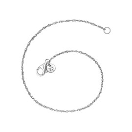 Glanzstücke München Women's Bracelet 925 Sterling Silver Rhodium-Plated Silver Bracelet, Sterling Silver