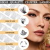 QUEWEL Individual Eyelashes, Individual Eyelash Clusters, Lashes, Mega C Curl,