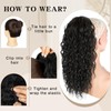 SHNMIN SHNMIN Ponytail Extension,Curly Drawstring Ponytail Extension for Black Women