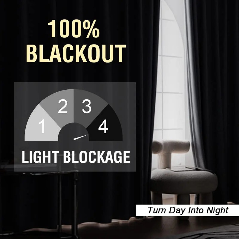 Cortina Blackout Aislada Térmica Lino 130x160 Habitación 1pz