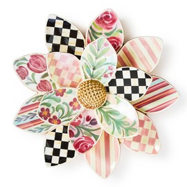 MACKENZIE-CHILDS Rosy Meadow Wall Decor, Hanging Flower Wall Art, Small