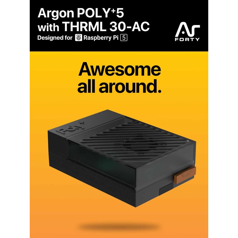 Argon Poly+5 Raspberry Pi 5 Case | Pi 5 case