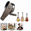 REMAGIC Leather Guitar Strap, Adjustable Printing Python Skin Pattern Style