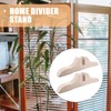 Luxshiny Folding Room Divider Stand 2pcs Wood Privacy Screen Stand