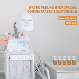 Water Peeling Hydrofacial Skincare Face Moisturizer Cleaning Skin Serum Aqua Peel Concentrated Solution 30ml/1.01oz Per Bottle Dilute to 800ml/27oz Solution Use AS1 SA2 AO3 5 Bottles Per Set(SA2)