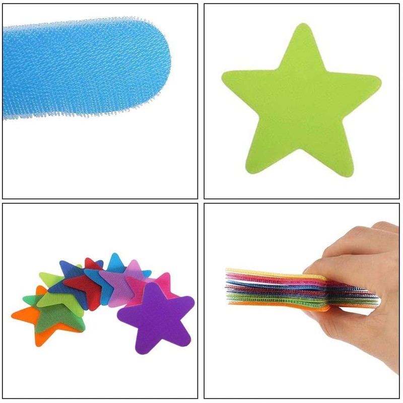 36Pcs Carpet Spot Markers Stars Shaped Floor Dots Carpet Spot