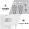 Hohopeti Dishwasher Side Brackets Set Dishwasher Mounting Clips Plate Dishwasher