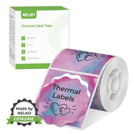 PM220 Label Printer Lable Tape, Maker Tape for Graffiti and Business:_50x50 Pink Purple Blurring Lace