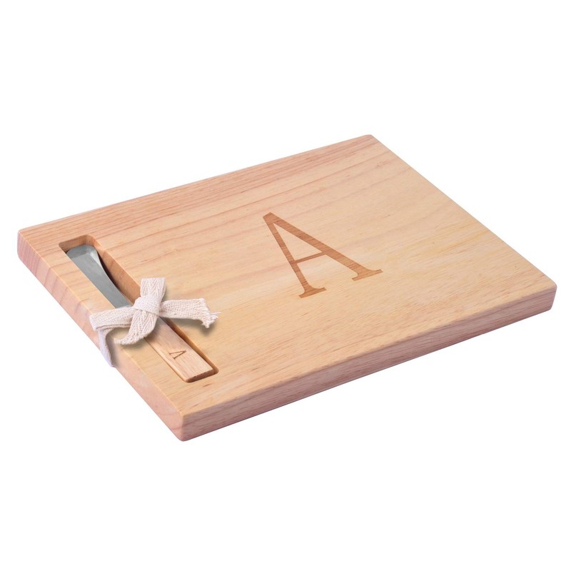 Miicol Wood Charcuterie Board, Monogram Cheese Board 10 Inch, Personalized