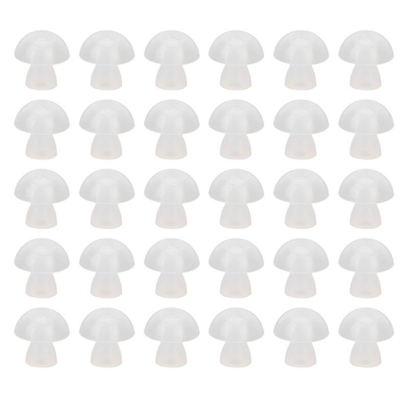 30pcs Hearing Amplifiers Eartips Soft Silicone White Accessories Replacement Earbud