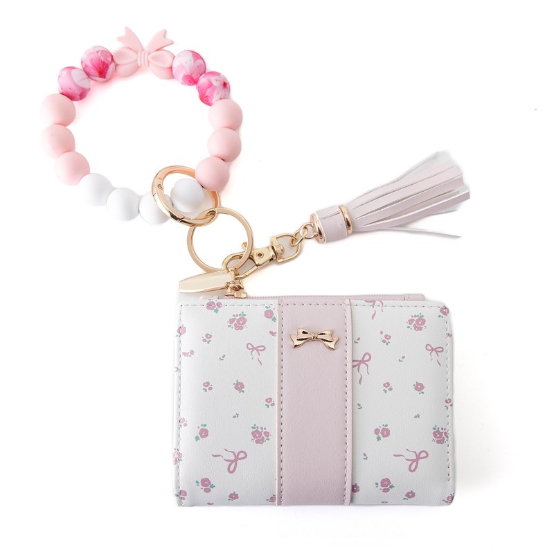 Tomolucky Direct Small Wallets Girls Cute Coquette Floral Bow Wallet