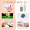DIY Denture Kit for Upper & Lower Teeth, Temporary Self-Fit