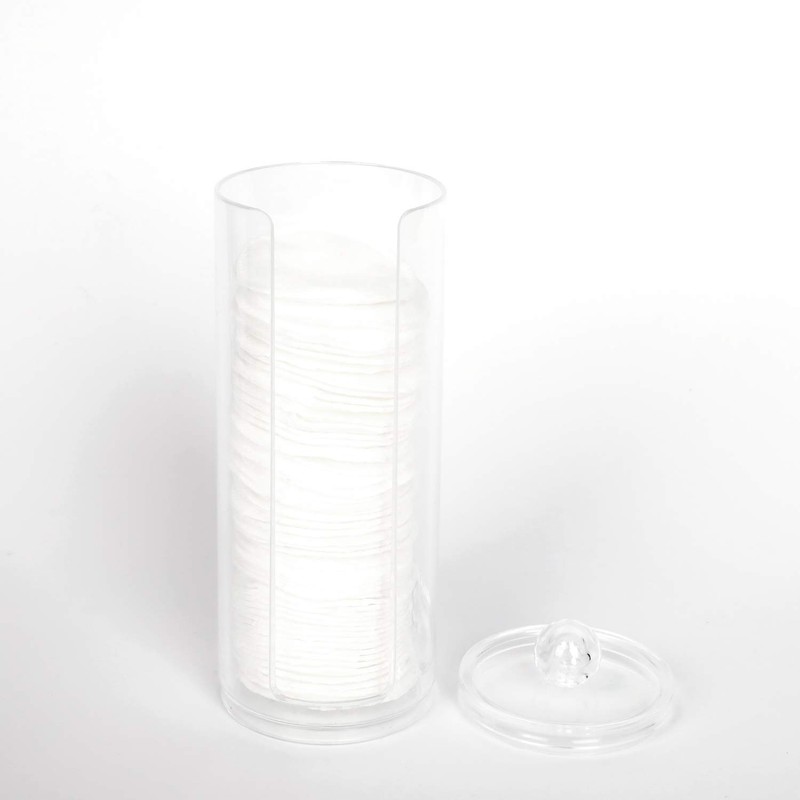 BBDOU Cosmetic Cotton Pad Holder - Acrylic Makeup Remover Organizer