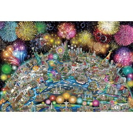[Made in Japan] Jigsaw Puzzle Art Collection Charles Fasino Welcome! World Celebration 1000 Piece (31-538)