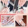 ZEYACHAN 96 Pieces Nail Capsules Nail Extension Set 4 Models