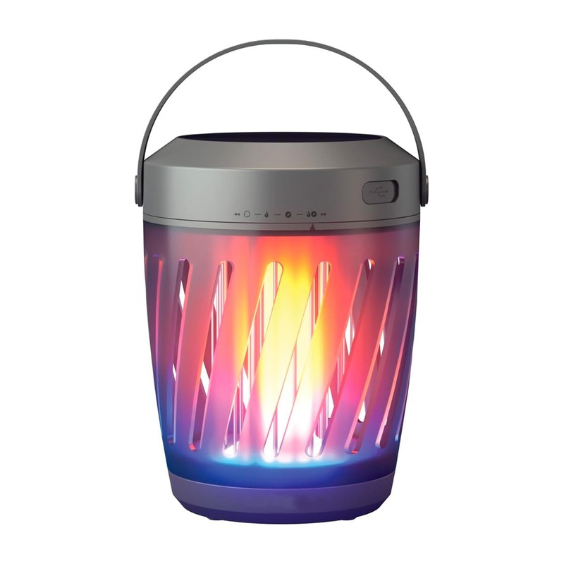 Solar Tiki Torch Lantern ZapperFlying Insect Control with Realistic Flickering