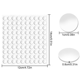 LICQIC Non Slip Sticky Dots, Small Double Sided Tape, Sticky Pads for Party Decorations, DIY Art, Home Decoration, 400 Pcs Orbicular