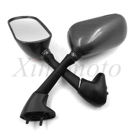 NBX- Motorcycle OEM Aftermarket Carbon Fiber Side Mirrors For Compatible with 2000-2006 YZF-R1/2000-2001 FZS600 Fazer/2001-2003 R1/2001-2002 R6 / YZF-R6