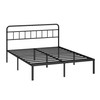 Kujielan 12 inches Queen Size Bed Frame with Minimalist headboard,Metal