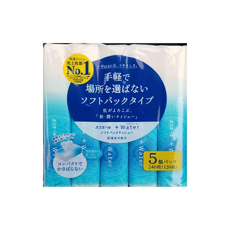 [Soft Pack Type] Made in Japan, Elleair Plus Water Moisturizing