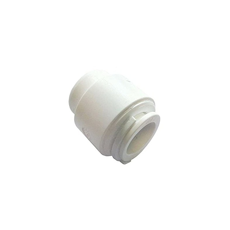 Merriway BH04124 (2 Pcs) Pushfit White Stop End Connector 15