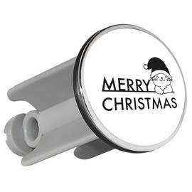 Huuraa Sink Plug Merry Christmas Cat 4 cm Size with Christmas Motif Gift Idea for Friends and Family