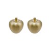 HEVSTIL 2 Pcs Solid Brass Apple Drawer Knobs Cabinet Knobs