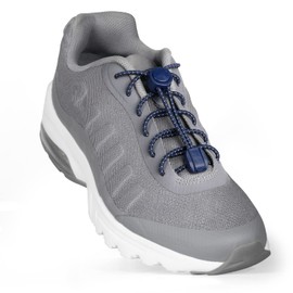 HOMAR Laces Without Tying Children Adults Elastic Shoelaces, navy