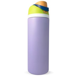 EASYTAO Termo Acero Inoxidable 24OZ, Dos Maneras de Beber, Térmica de Botella con Pajita para Deportes y Viajes, Doble Pared y Tapa Hermética Antigoteo, con Asa para Transportar (Púrpura, 24OZ/710ML)