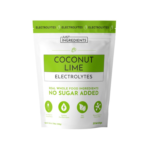 Coconut Lime Electrolytes – 30 Serving Bag – Clean Hydration