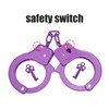 HUALIXUAN Metal Play Handcuffs, Hand Cuffs Police, Toy Handcuffs for