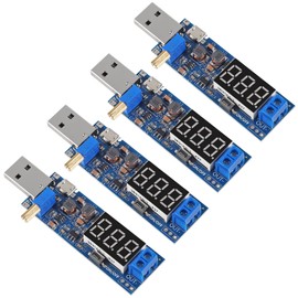 XIITIA 4pcs USB Buck Boost Converter 3.5V-12V to 1.2V-24V DC-DC Adjustable Step Up Step Down Power Supply Module Voltage Regulator 5V to 3.3V 9V 12V 18V 24V