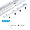 PATIKIL 4" Straight Connector 10pcs T/V Slot Aluminum Extruded Connector