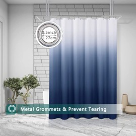 jssablo Shower Curtain Liner, 100% Waterproof Peva Shower Curtains with 3 Duty Heavy Bottom Magnets and 12 Rust Proof Grommets, 72x72 Weighted Shower Liner for Shower Stall, Bathtubs