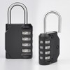 Durable Mini 4-Digit Push-Button Combination Locker Lock - Black Dial Lock 2ea