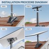 Starlink Gen 3 Mount Kit, Heavy-Duty Aluminum Roof/Wall Mount Accessories