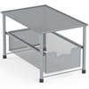 SimpleHouseware Stackable Under Sink Cabinet Sliding Basket Organizer Drawer, Silver