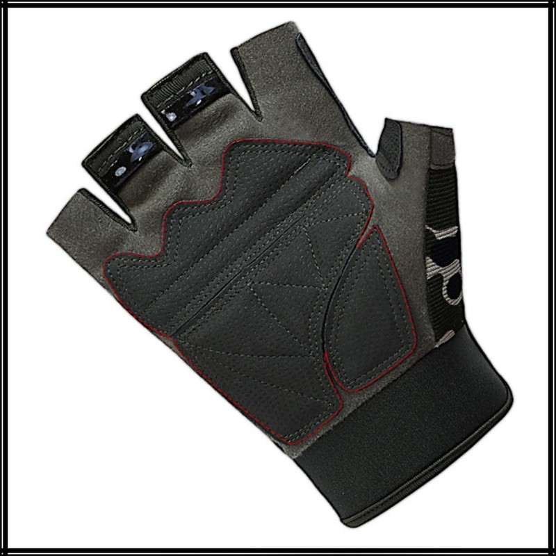 [ホワイトファング] グローブ ハーフフィンガー カモフラ オートバイ アウトドア スポーツ メンズ レディース NT363(ブラック)