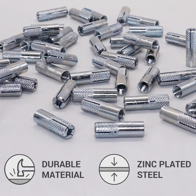 SKIR'CO Knurled Drip Anchors M6 x 25 mm, Expansion Bolt
