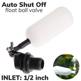 Hicello 1/2" Float Ball Valve Adjustable Mini Water Level Control Valve Automatic Water Filler Shut Off Ball Valve for Water Tank Caravan Aquaroll Water Feeder Ponds Hydroponic System