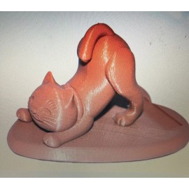 Cat heart shape cell phone holder stand